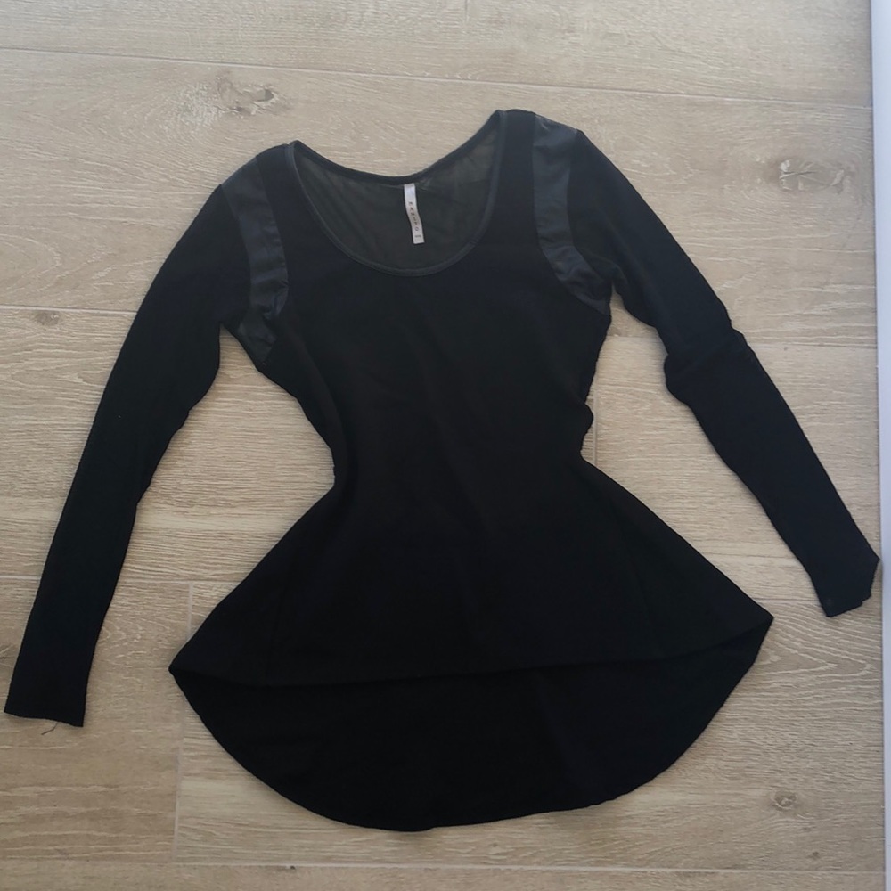 Kelly Peplum Long Sleeve Top